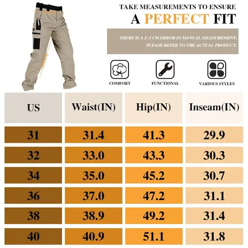 Men's Tactical Cargo Work Pants
