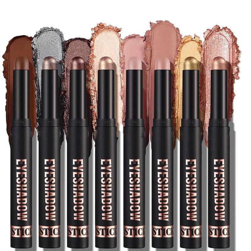🎅ONLY TODAY - FOR 8 PCS!!🎄50K+ SOLD! 🎁✨8 Colors Glitter Eyeshadow Stick Waterproof & Long-Wearing & Multi-Use